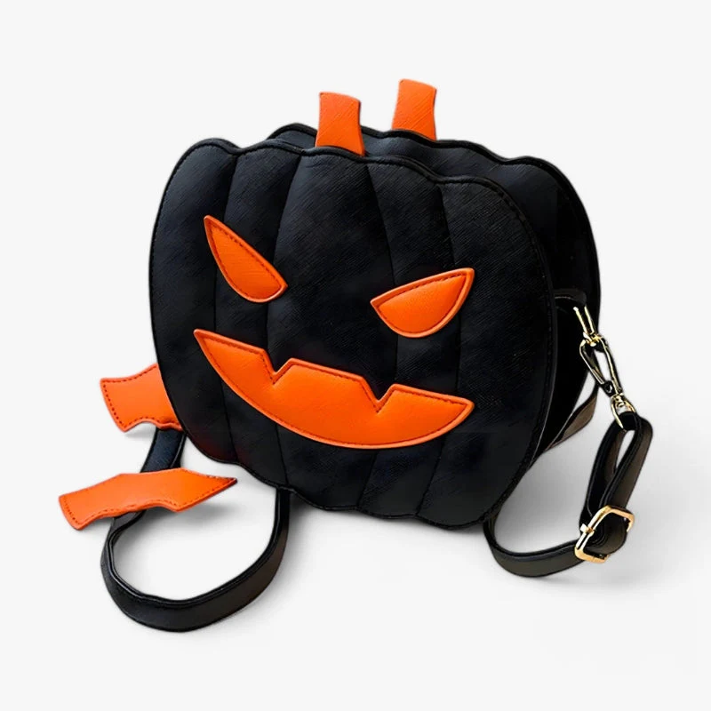 Juna Halloween Kürbis-Umhängetasche – Verstellbarer Riemen & festliches Design - Image 2