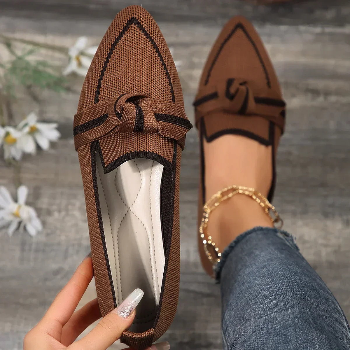 Juniper – Stilvolle flache Schuhe mit spitzer Spitze - Image 7