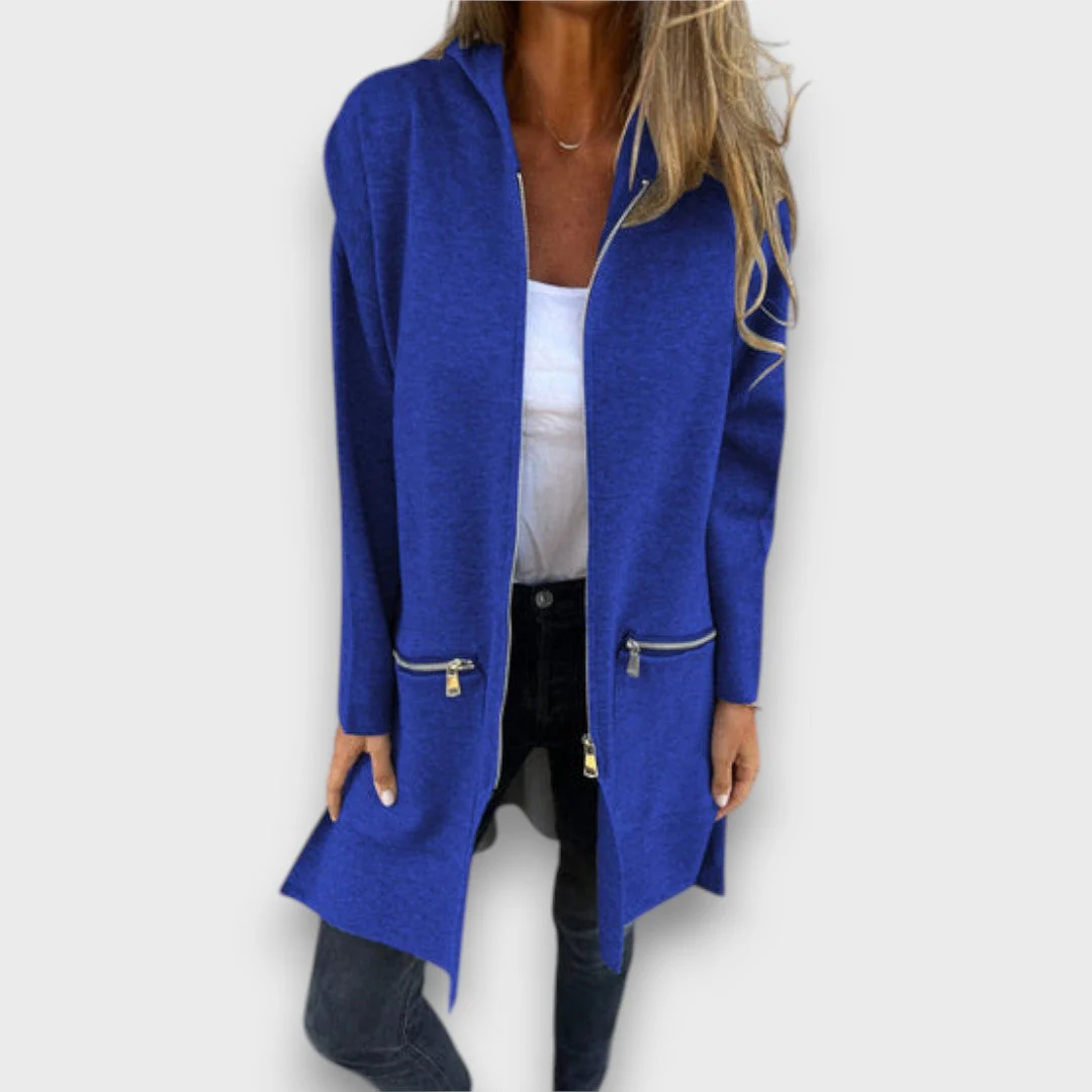 Junira – Langer Cardigan mit Reißverschluss - Image 8
