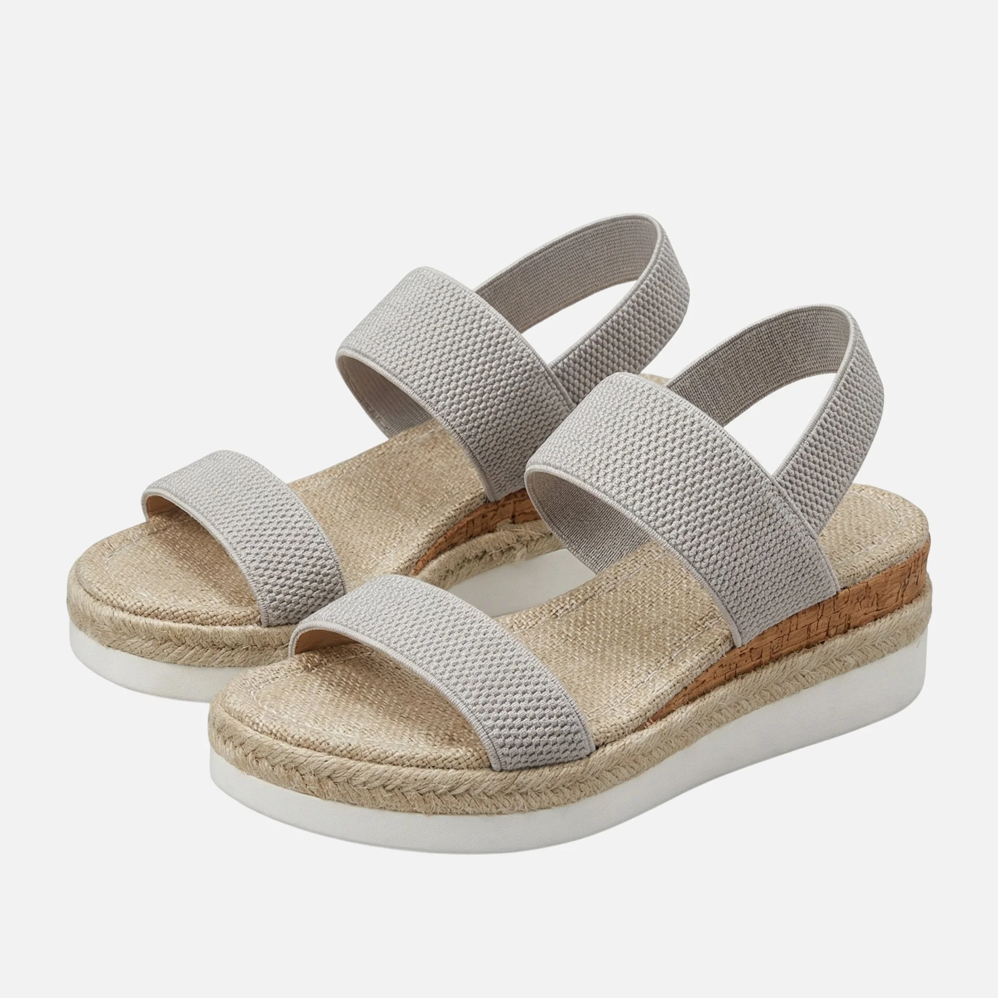 Dagmar | Damen Jute Plateausandalen Espadrille-Stil – Jute Plateau Espadrilles - Image 11