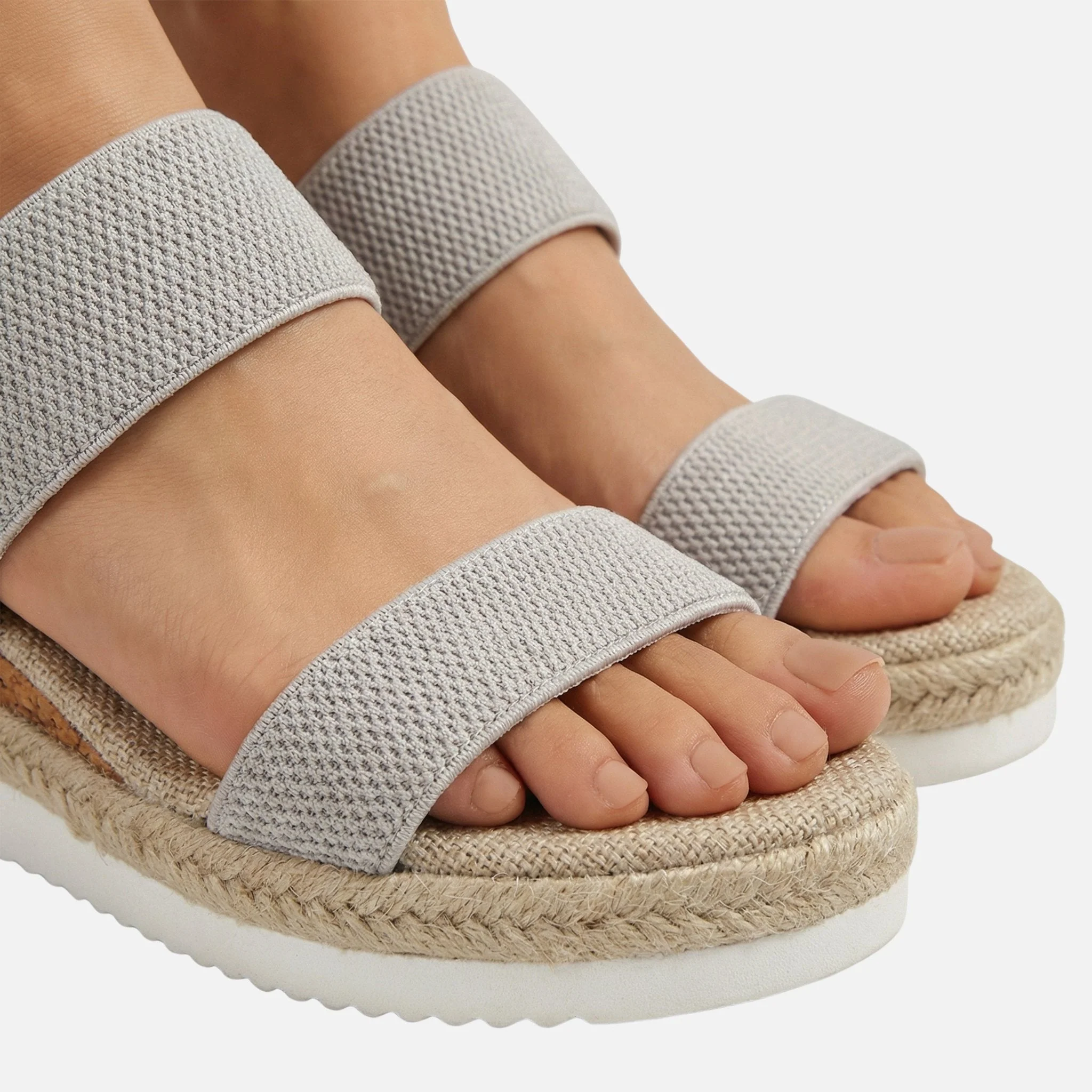 Dagmar | Damen Jute Plateausandalen Espadrille-Stil – Jute Plateau Espadrilles - Image 4