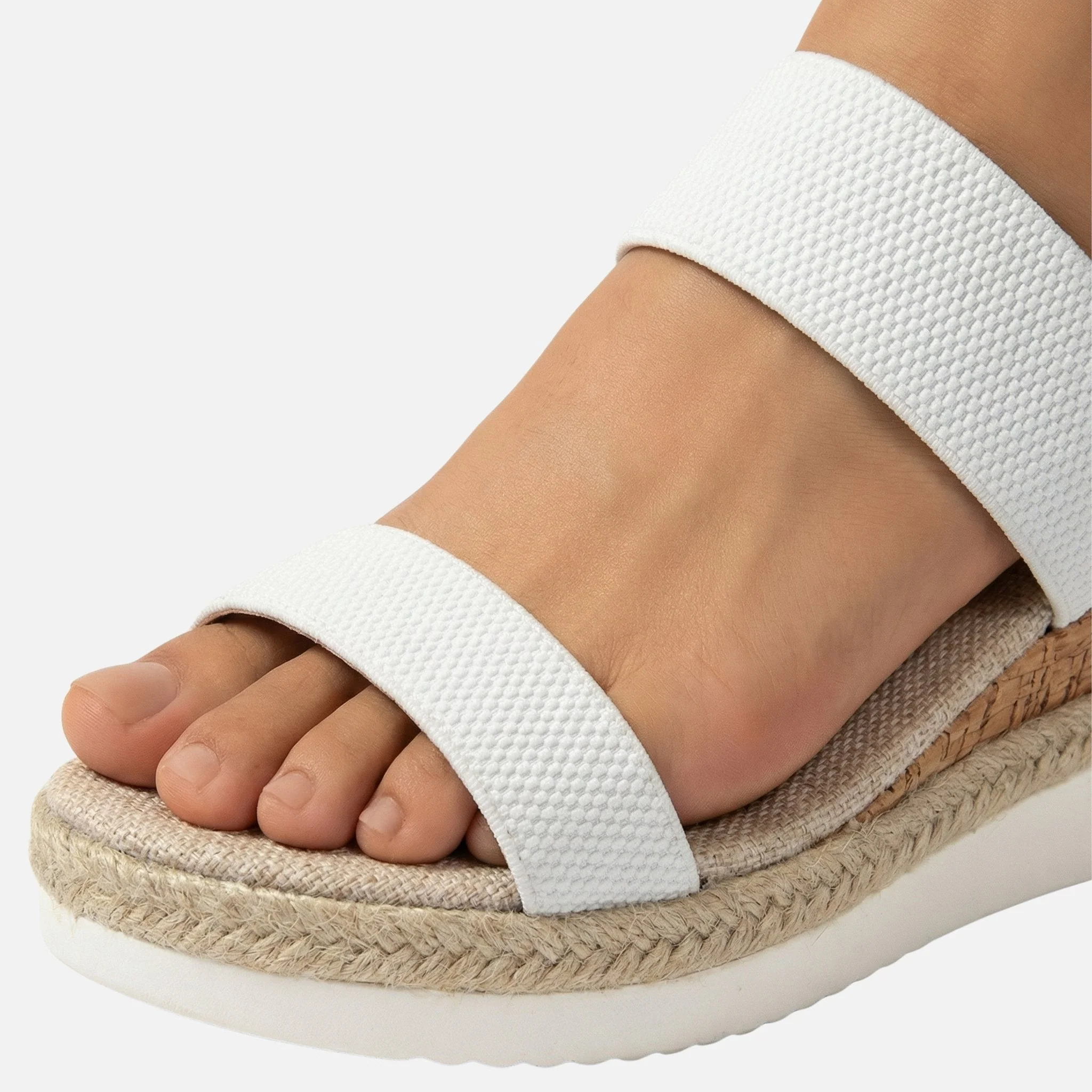 Dagmar | Damen Jute Plateausandalen Espadrille-Stil – Jute Plateau Espadrilles - Image 5