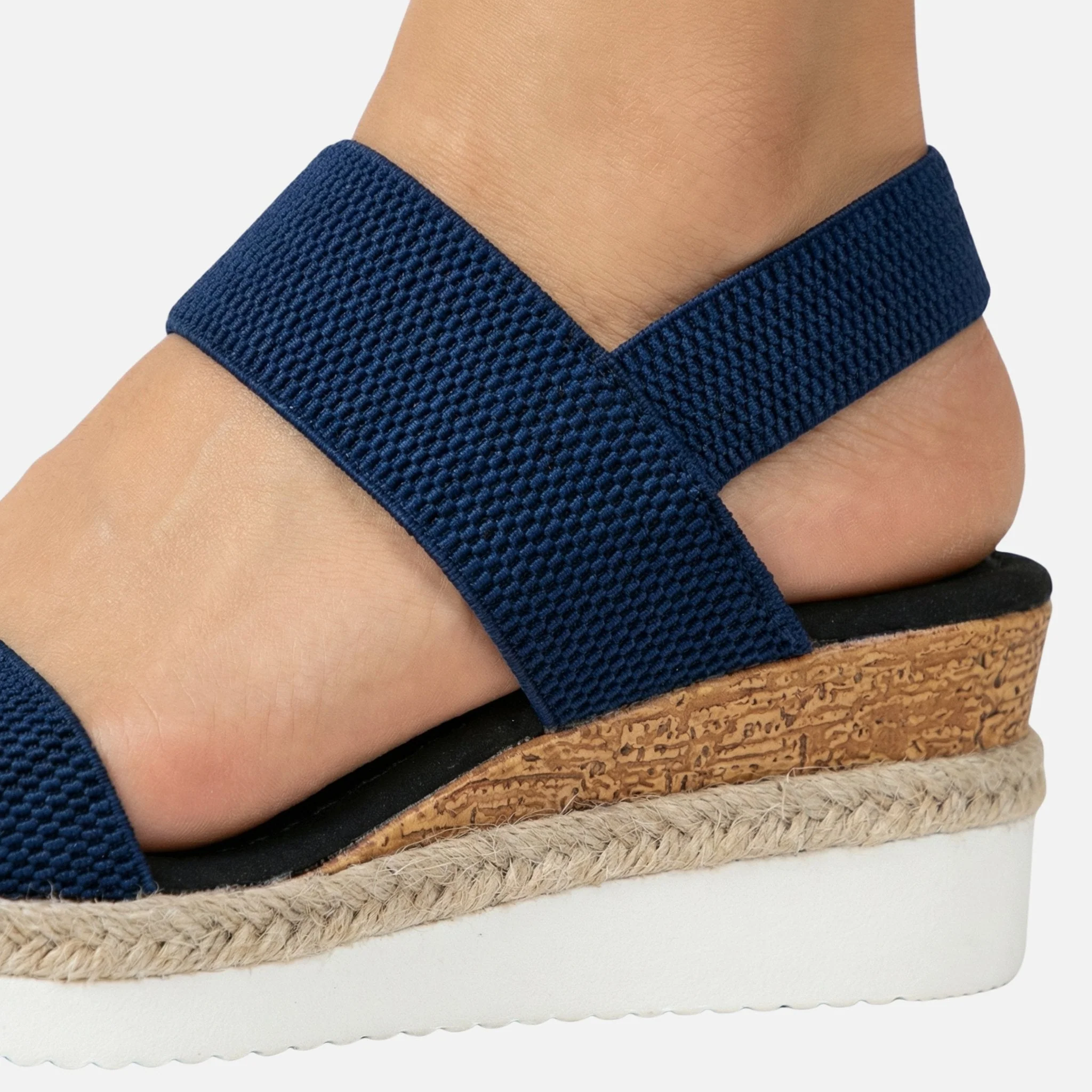 Dagmar | Damen Jute Plateausandalen Espadrille-Stil – Jute Plateau Espadrilles - Image 6