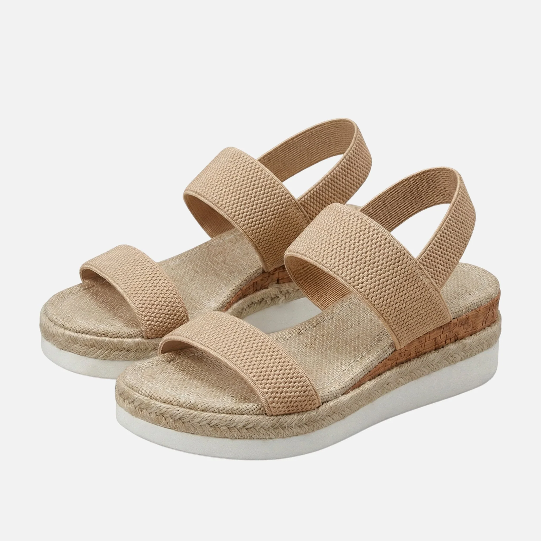 Dagmar | Damen Jute Plateausandalen Espadrille-Stil – Jute Plateau Espadrilles - Image 8
