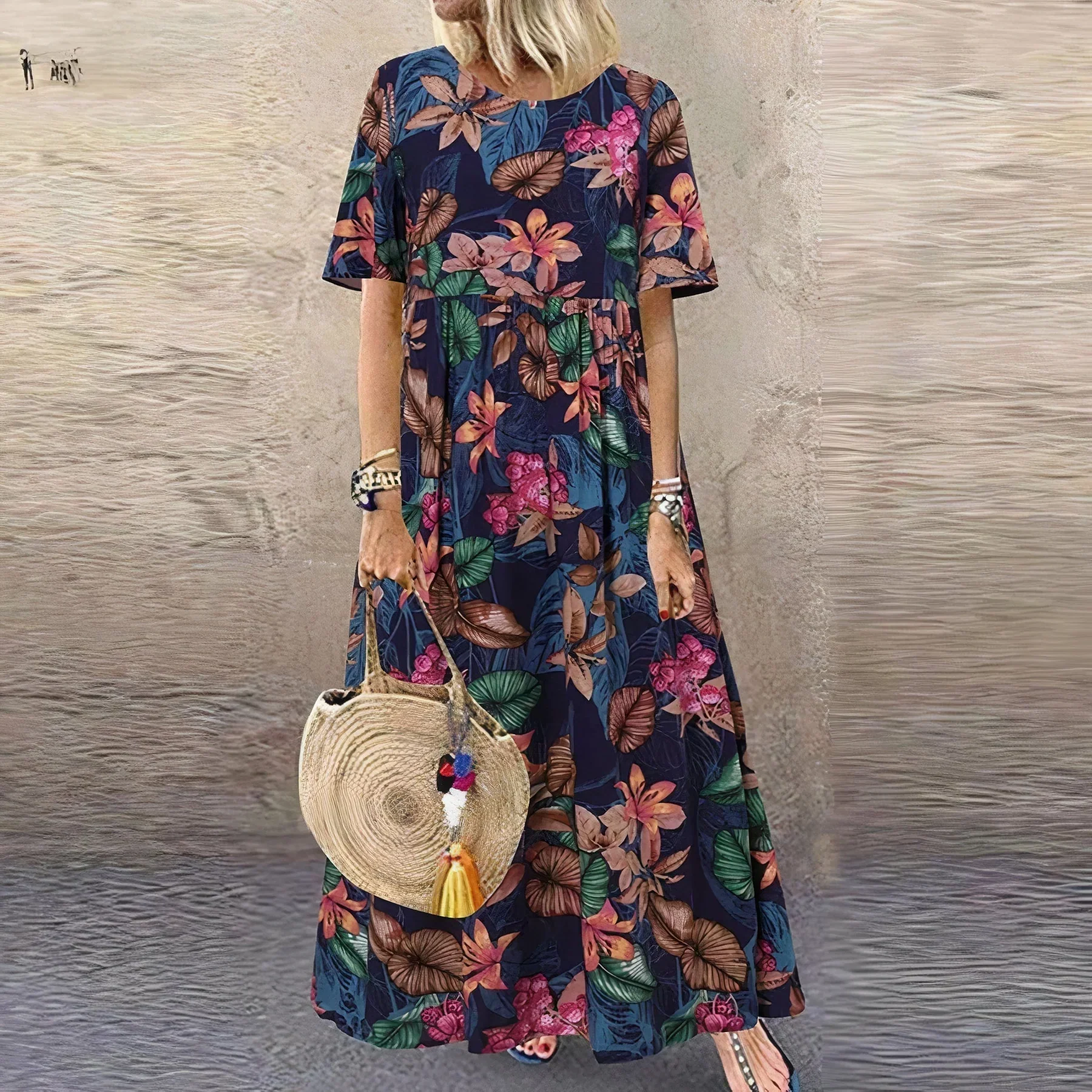 Juves – Boho Breeze Maxikleid mit Blumenmuster - Image 2