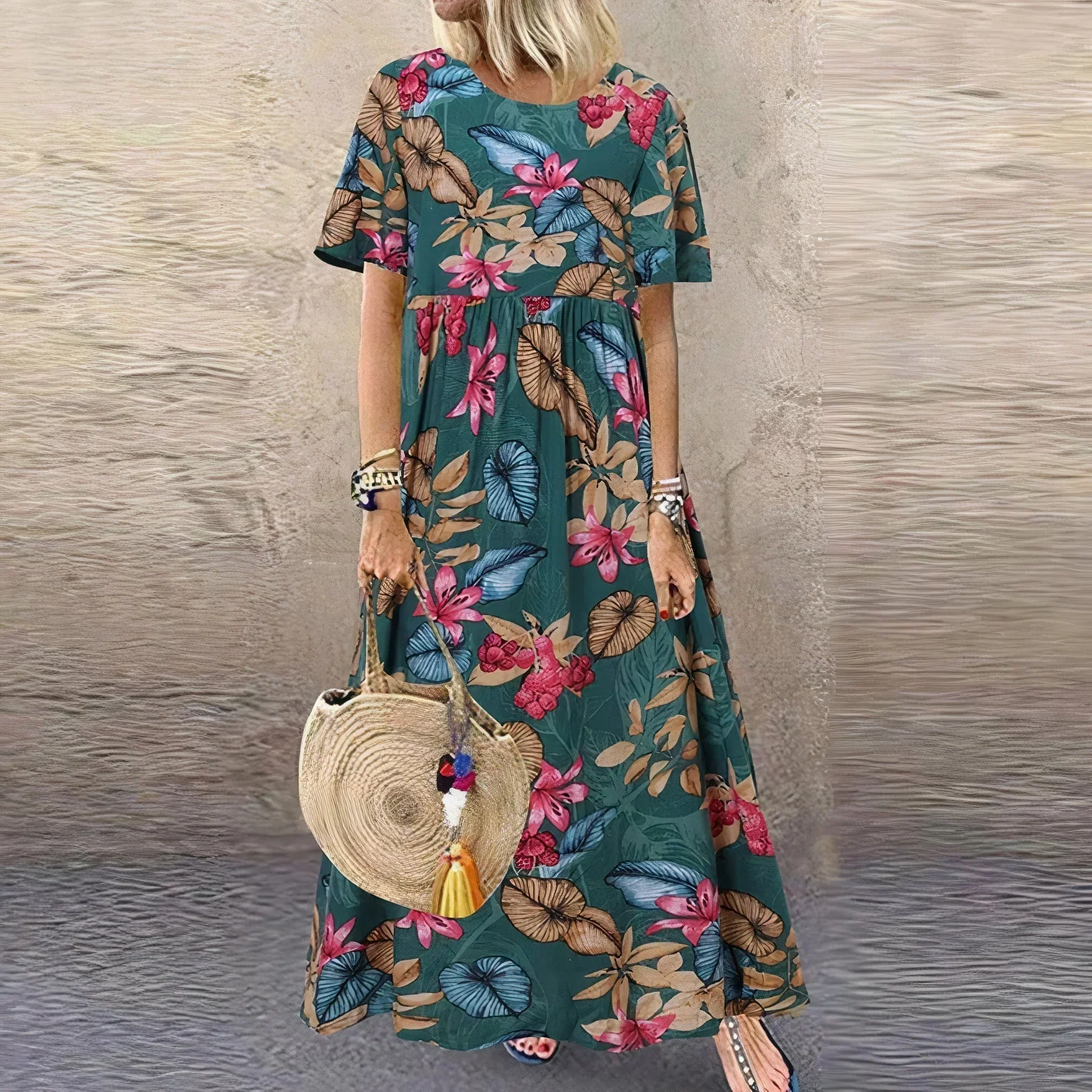 Juves – Boho Breeze Maxikleid mit Blumenmuster - Image 3