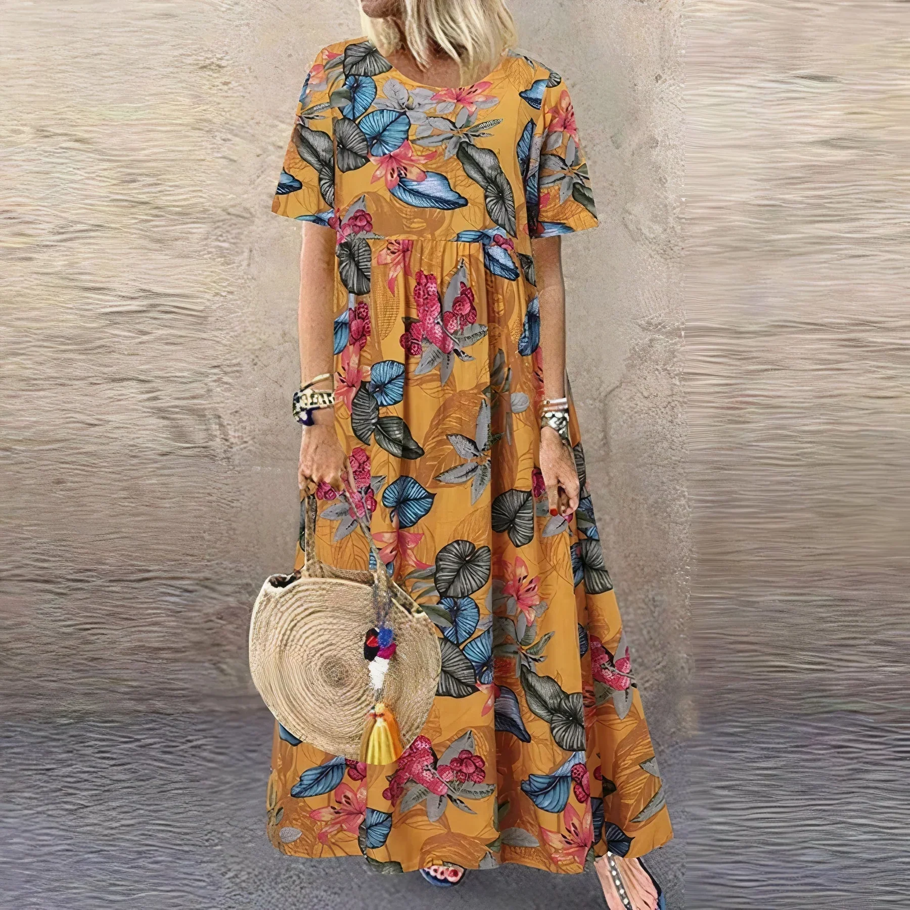 Juves – Boho Breeze Maxikleid mit Blumenmuster - Image 4