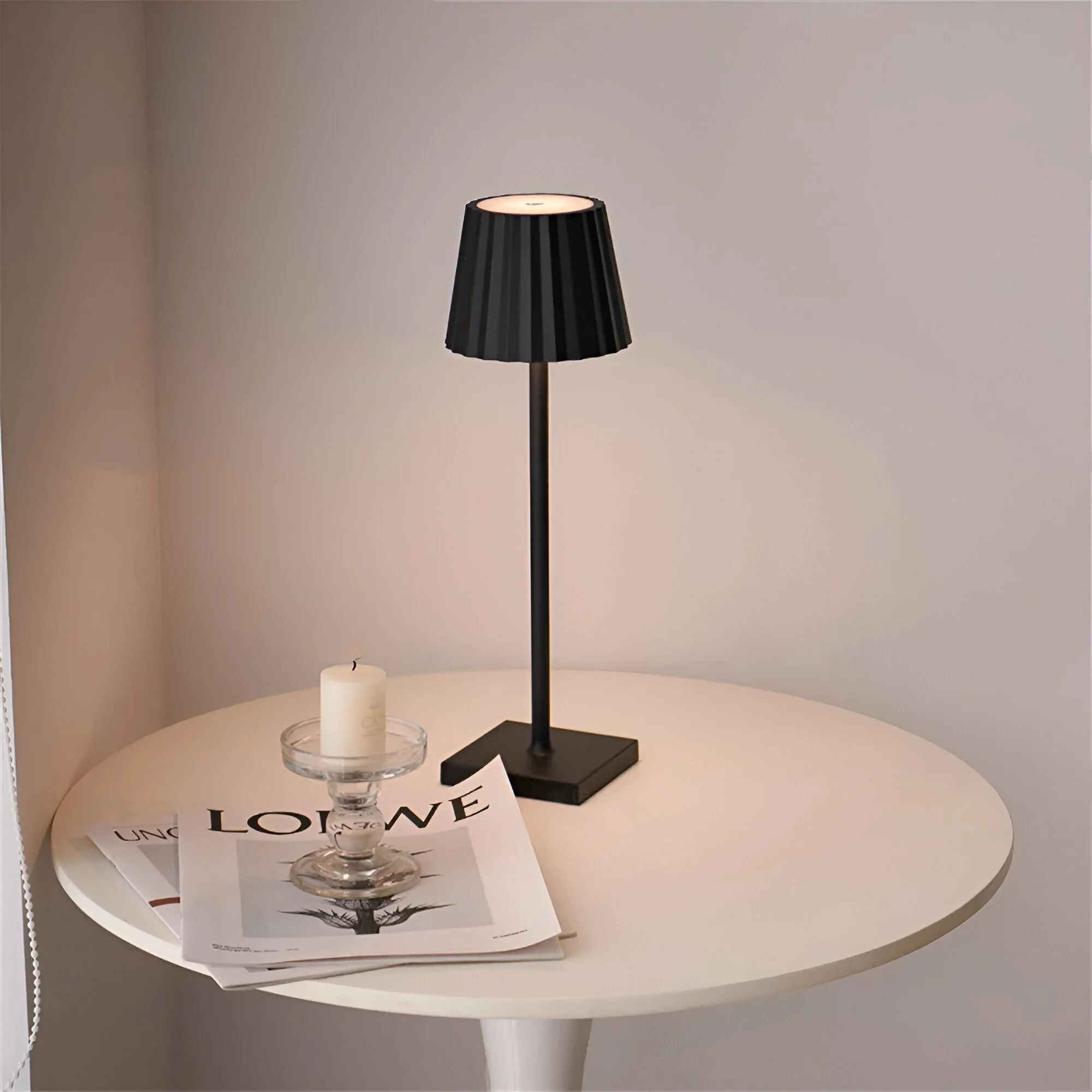 Kabellose LED-Tischlampe mit Touch-Dimmer – Aluminium, 3 Helligkeitsstufen, 24h Akku - Image 10