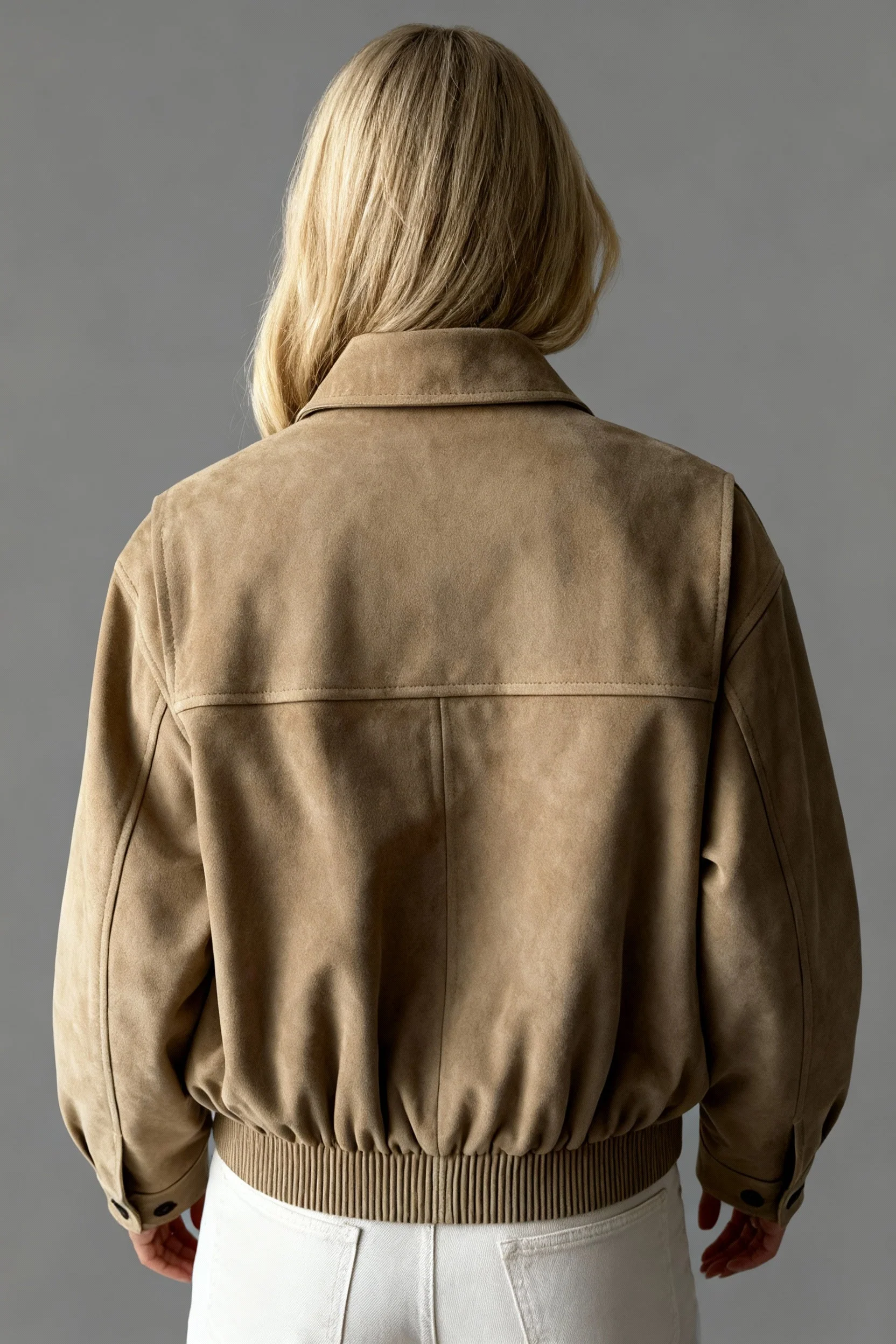 Kalea | Damen Wildleder Bomberjacke - Image 2