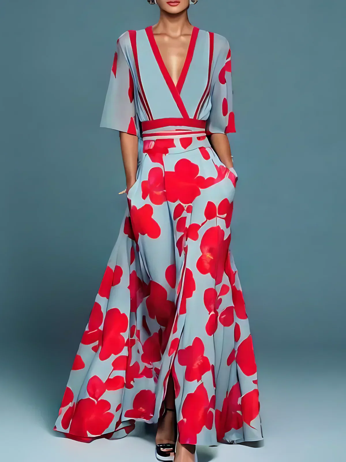"Kali | Milano Design Kleid mit Ärmeln" could be rewritten as "Kali | Milano Design Kleid mit Ärmel-Details". - Image 3