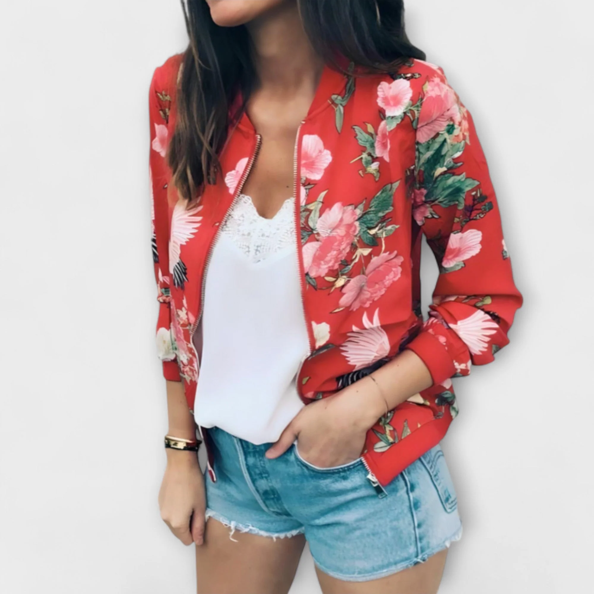 Kalira – Bomberjacke mit Blumenmuster - Image 4