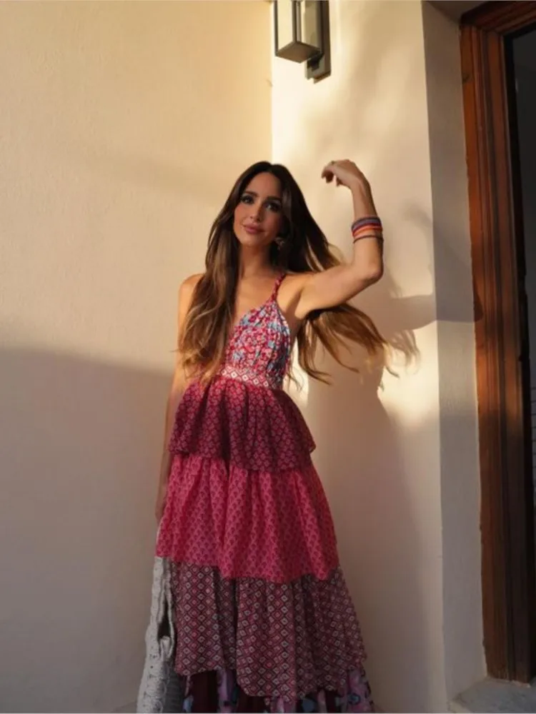 Kamari – Bohemian Patchwork Maxikleid - Image 2