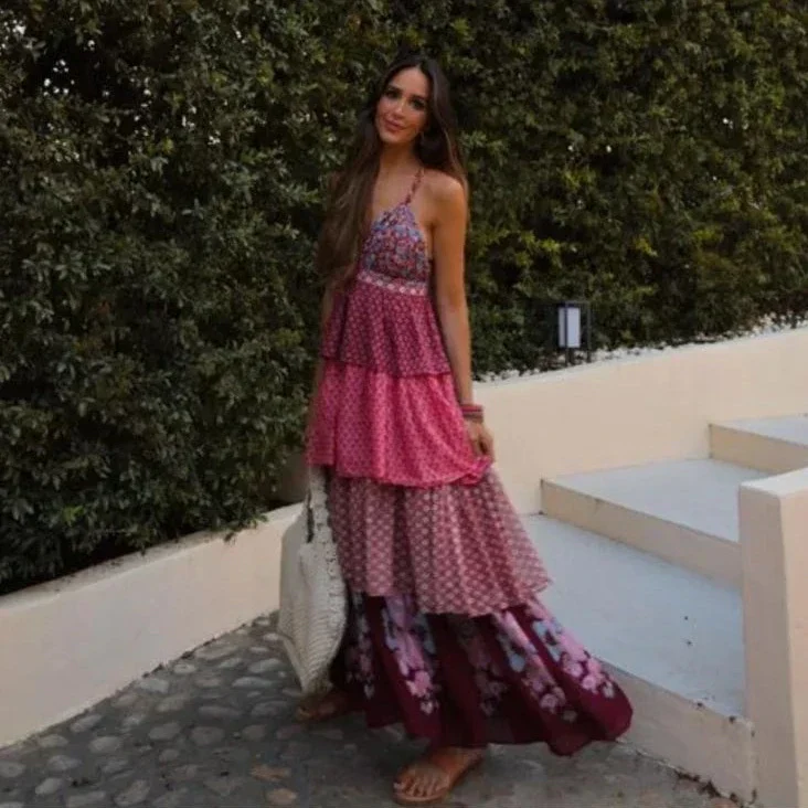 Kamari – Bohemian Patchwork Maxikleid - Image 5