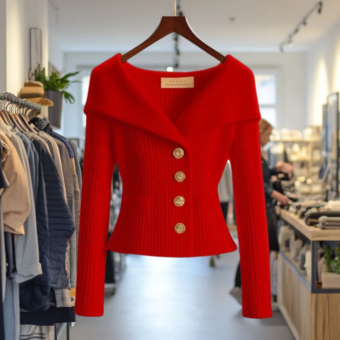 Kamilla - Schick Schließen Sie Strickjacke - Image 2