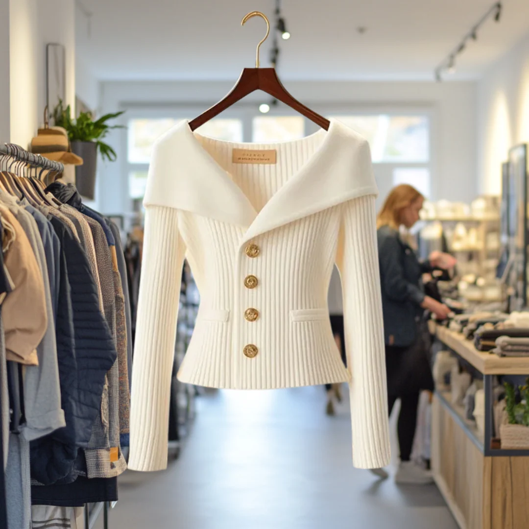 Kamilla - Schick Schließen Sie Strickjacke - Image 3