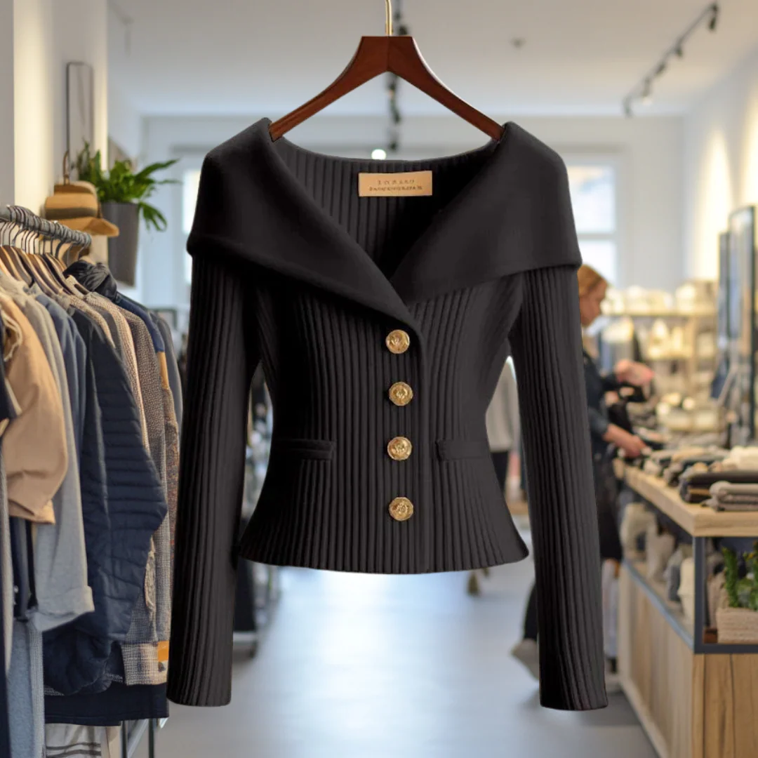 Kamilla - Schick Schließen Sie Strickjacke - Image 4