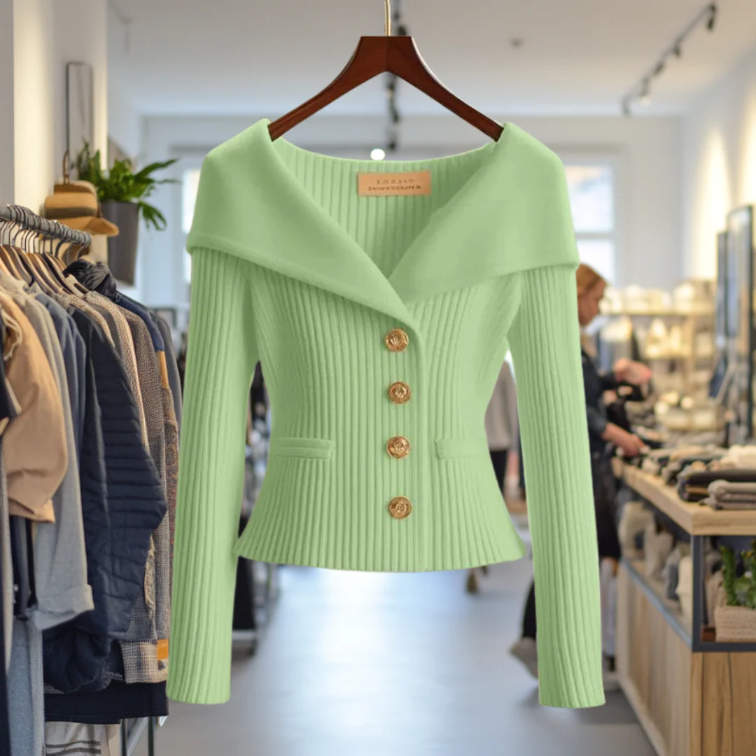 Kamilla - Schick Schließen Sie Strickjacke - Image 7