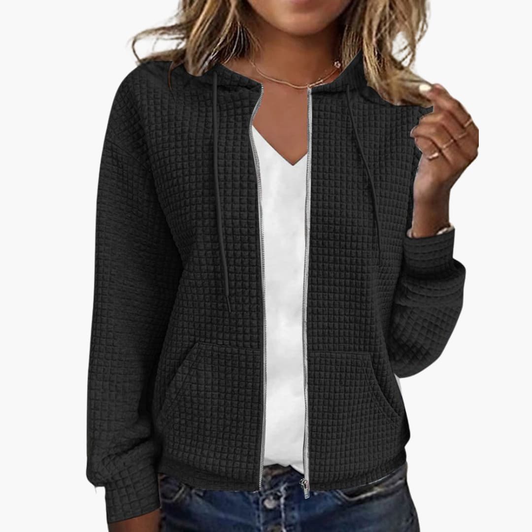 Kapuzen Sweatshirt mit Reißverschluss für Damen - Image 2