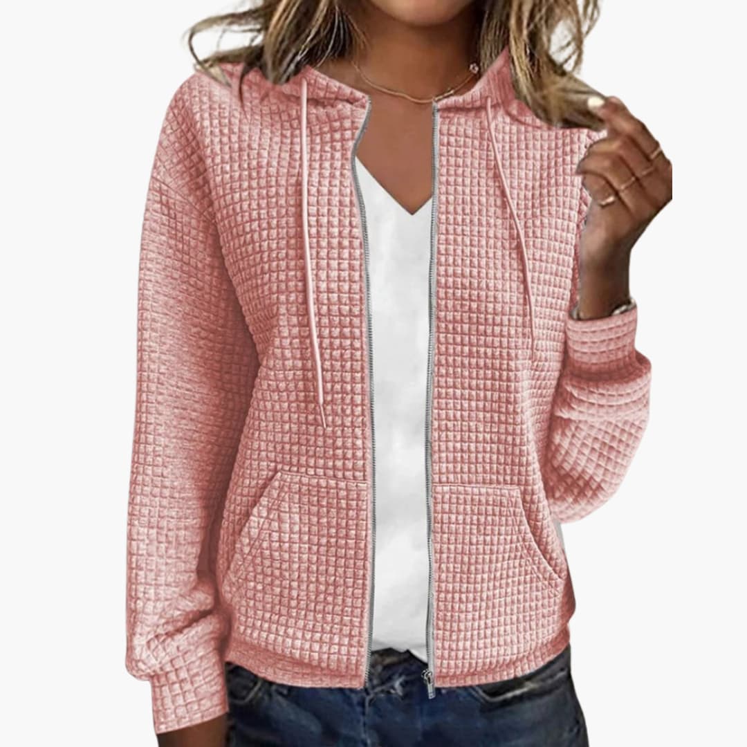 Kapuzen Sweatshirt mit Reißverschluss für Damen - Image 3
