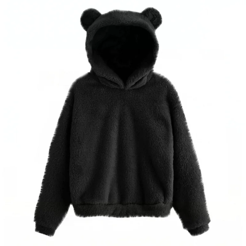 Kapuzenpullover mit Bärenohr-Akzenten für Damen - Image 2
