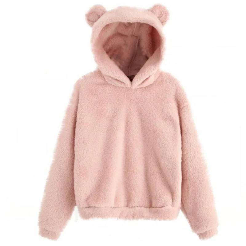 Kapuzenpullover mit Bärenohr-Akzenten für Damen - Image 3