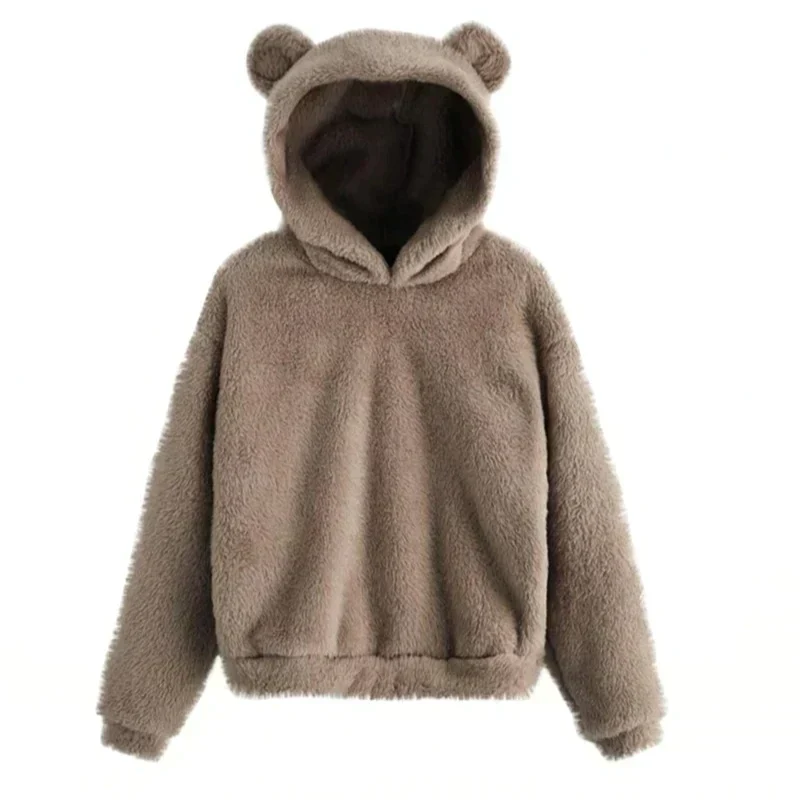 Kapuzenpullover mit Bärenohr-Akzenten für Damen - Image 4