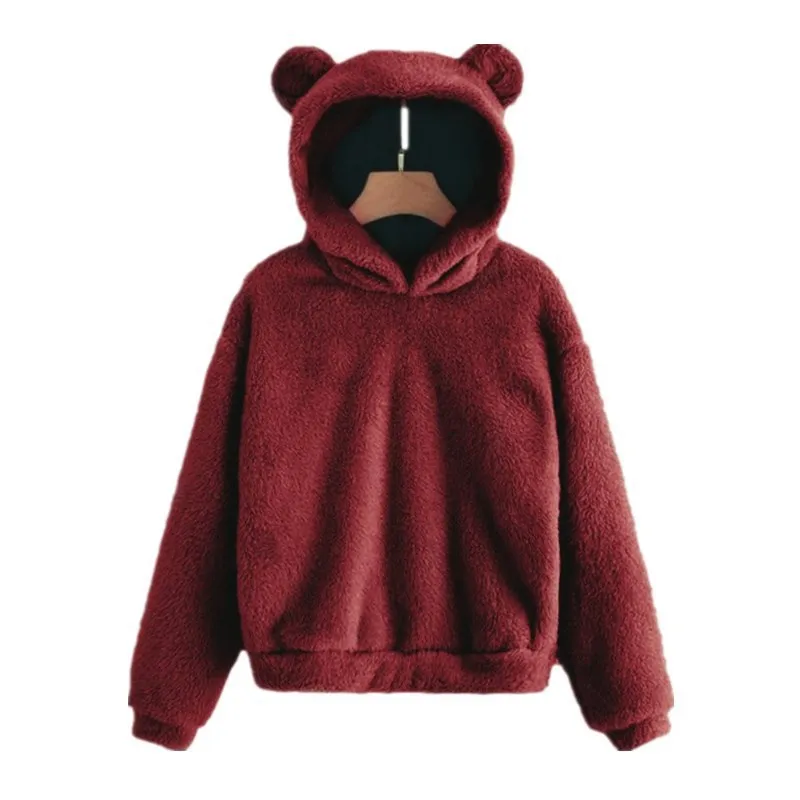 Kapuzenpullover mit Bärenohr-Akzenten für Damen - Image 5