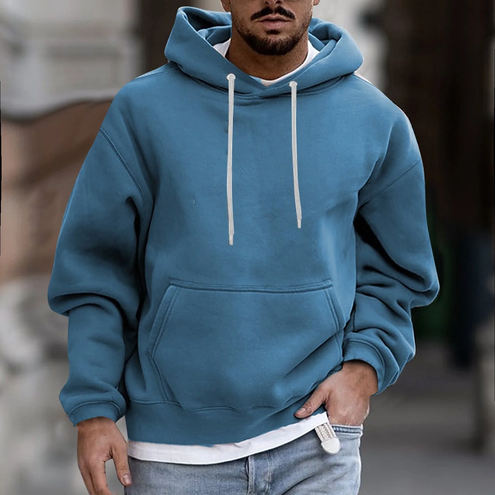 Kapuzenpullover mit Kordelzug für Herren - Image 2