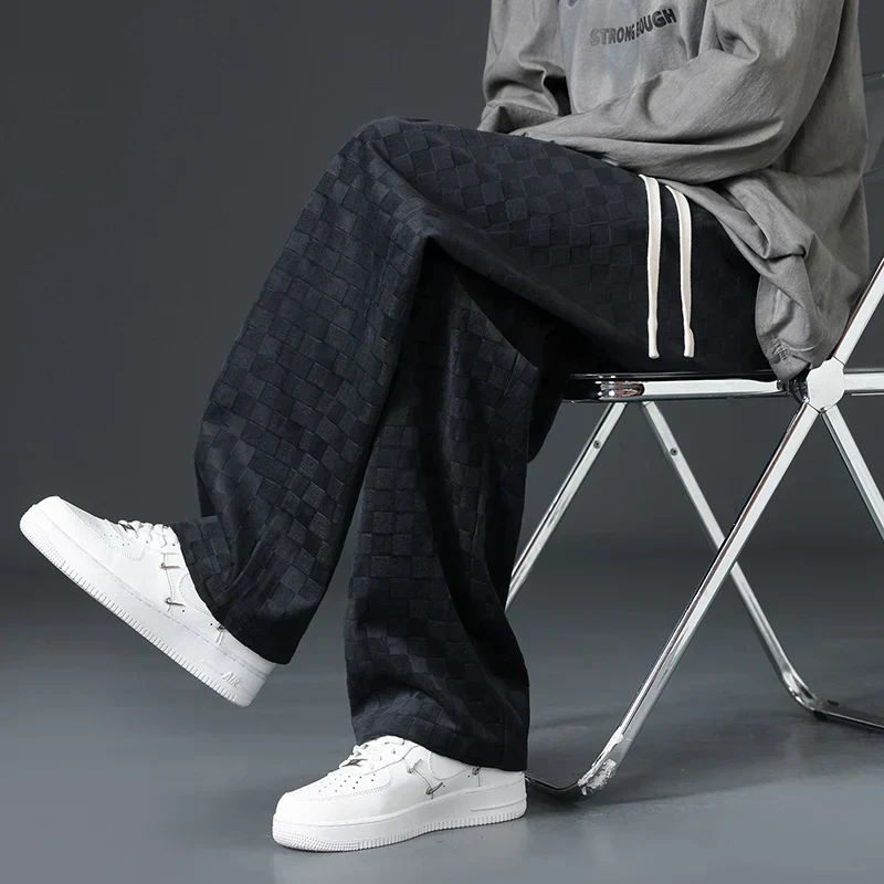Karierte Cord-Sweatpants für Herren - Image 10