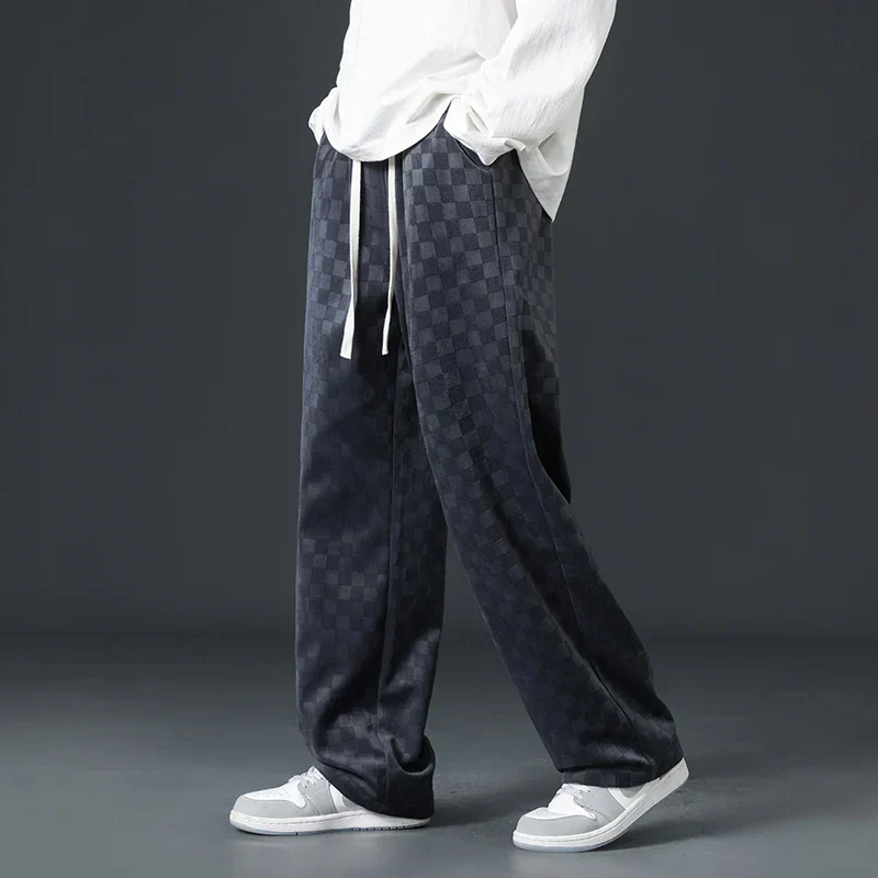 Karierte Cord-Sweatpants für Herren - Image 2