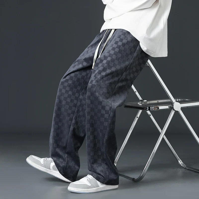 Karierte Cord-Sweatpants für Herren - Image 4