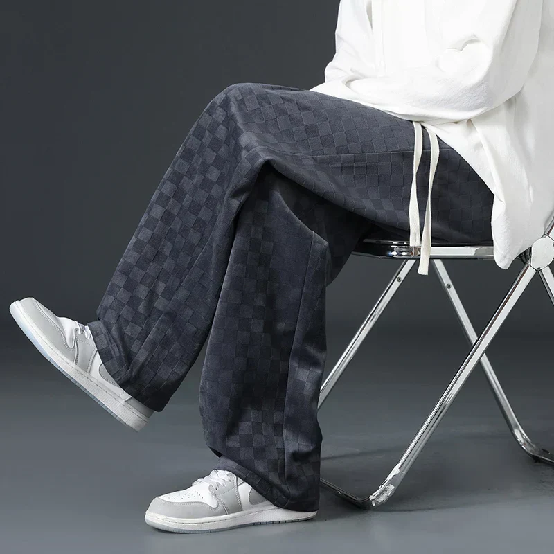 Karierte Cord-Sweatpants für Herren - Image 5