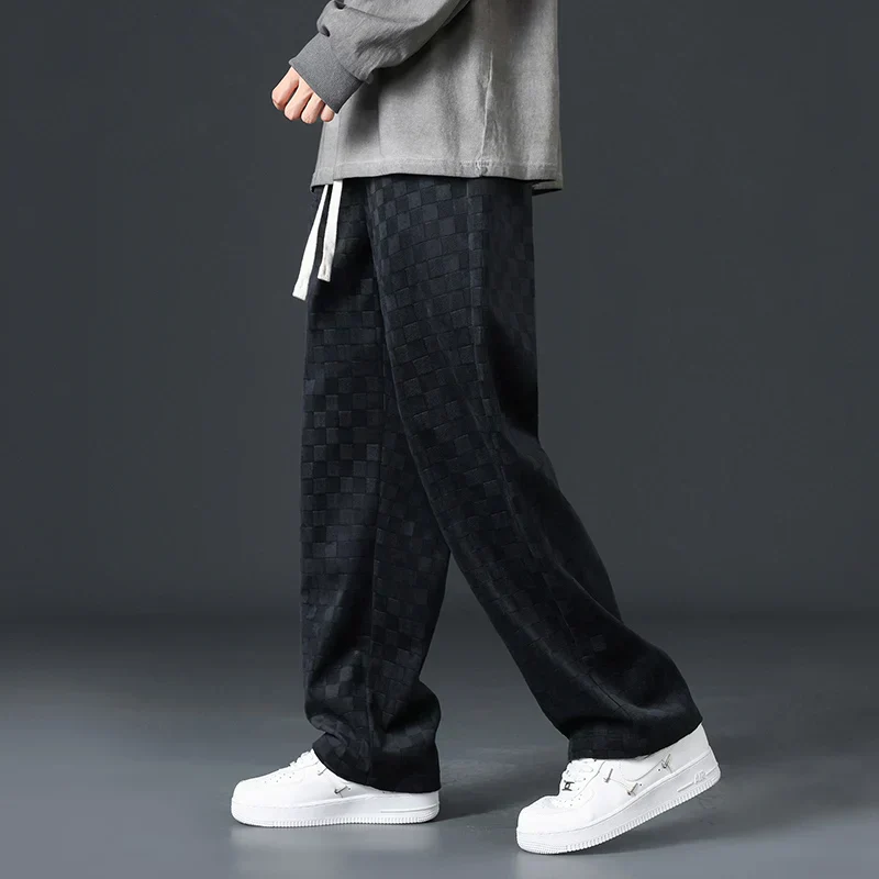 Karierte Cord-Sweatpants für Herren - Image 6