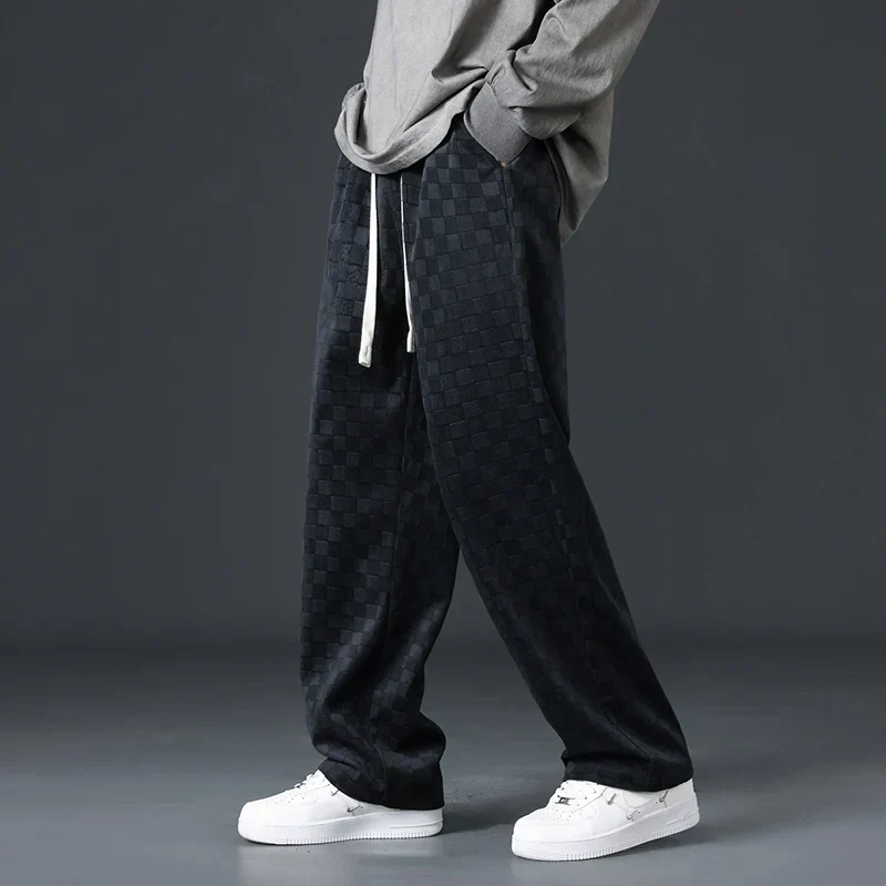 Karierte Cord-Sweatpants für Herren - Image 7