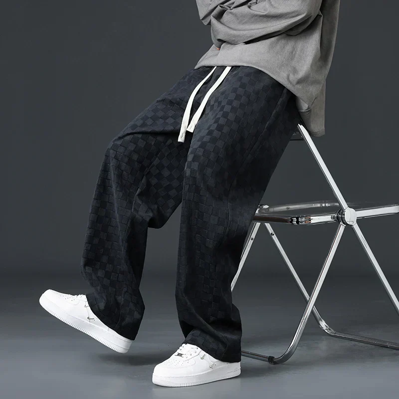 Karierte Cord-Sweatpants für Herren - Image 9