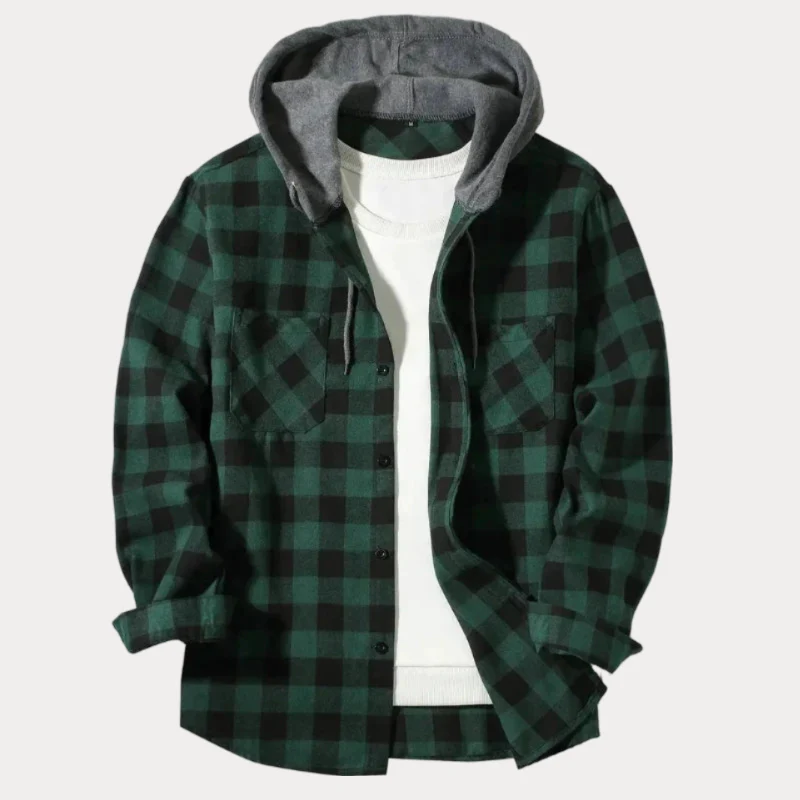 Karierte Kapuzenjacke für Herren - Image 6