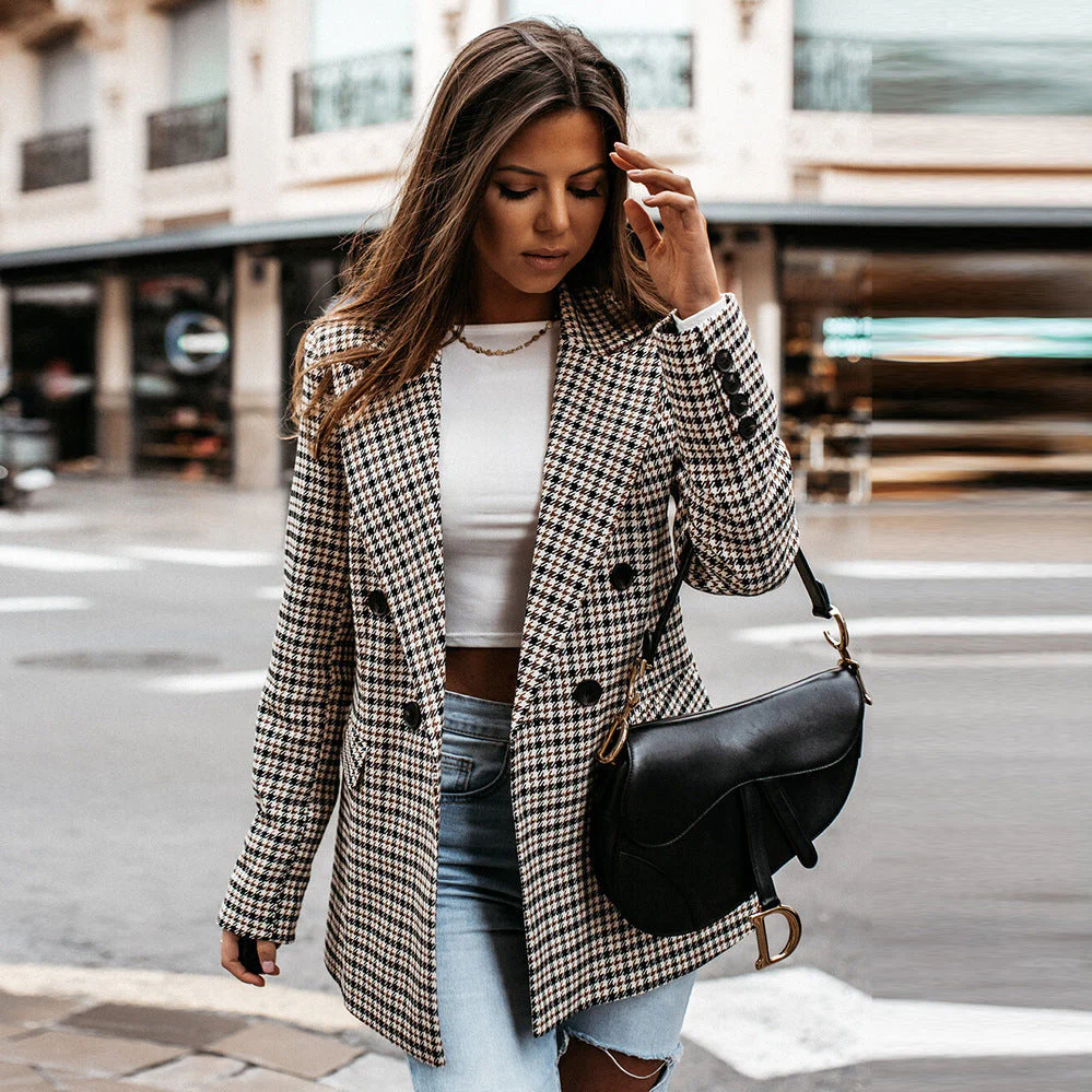 Karierter Blazer für Damen - Image 4
