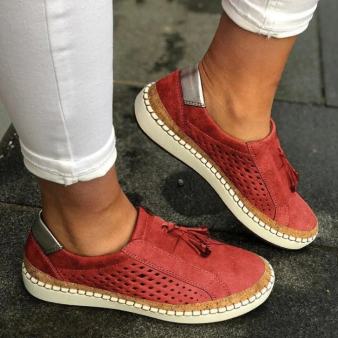 Karin | Damen Perforierte Slip-On Casual Sneakers - Image 2