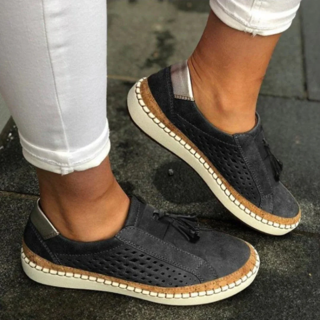 Karin | Damen Perforierte Slip-On Casual Sneakers - Image 5