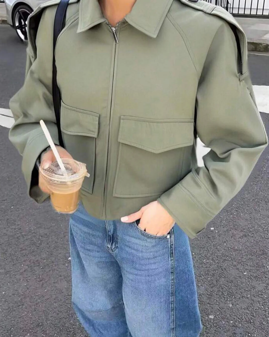 Karine | Kurz geschnittener Trenchjacke - Image 10