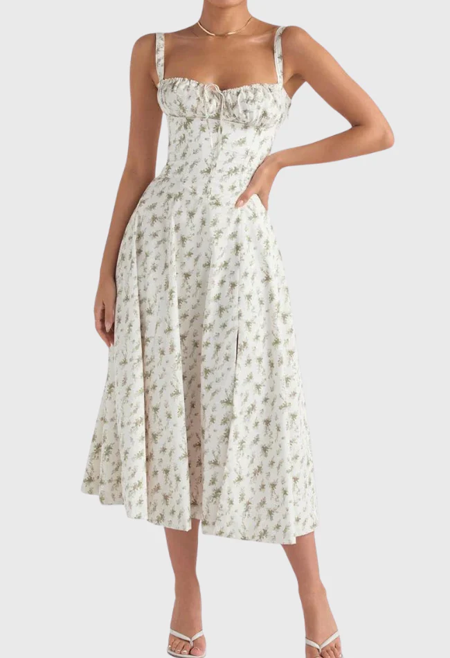 Karoline | Midi-Bustier-Korsett-Sonnenkleid - Image 2