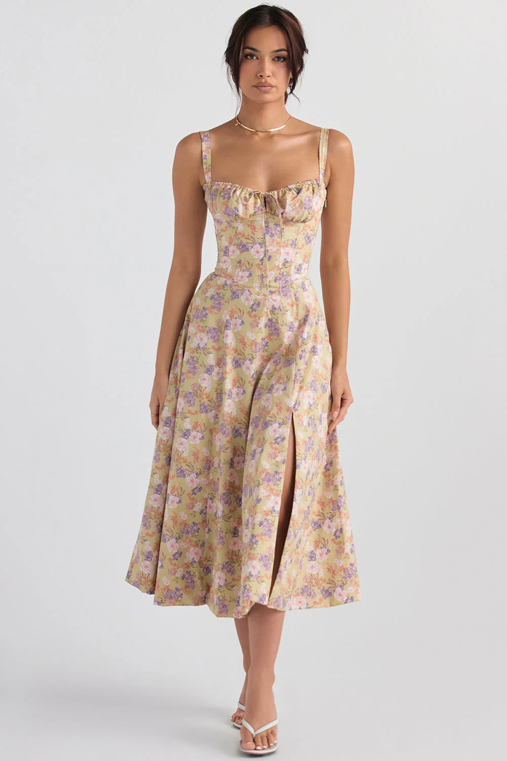 Karoline | Midi-Bustier-Korsett-Sonnenkleid - Image 5