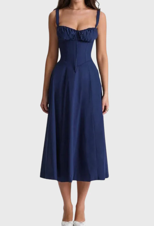 Karoline | Midi-Bustier-Korsett-Sonnenkleid - Image 7