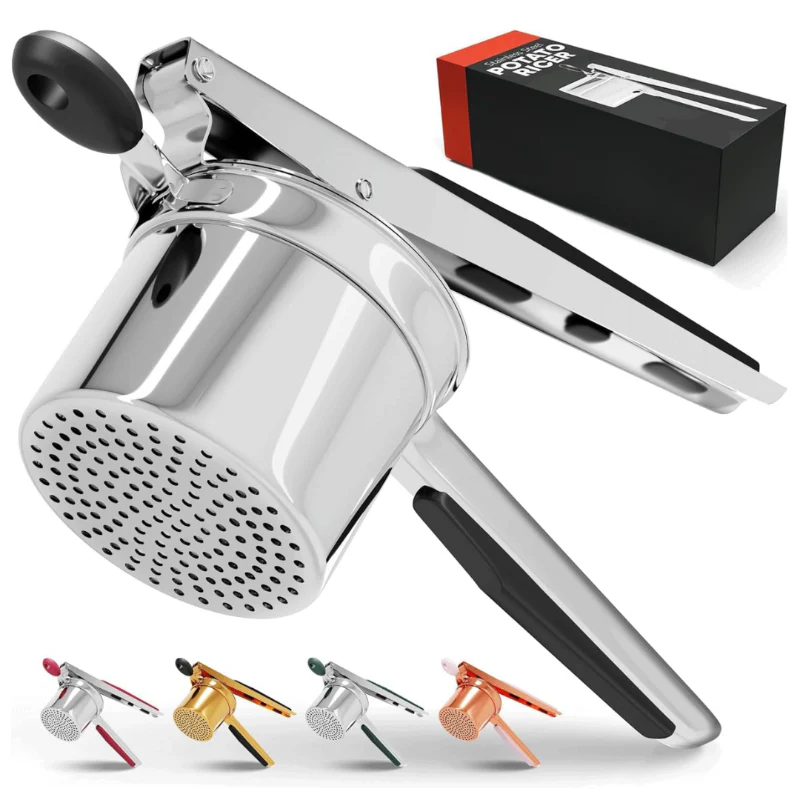 Kartoffelstampfer aus Edelstahl 15 oz – Kartoffelstampfer für Pürees und Gemüsebrei - Image 2