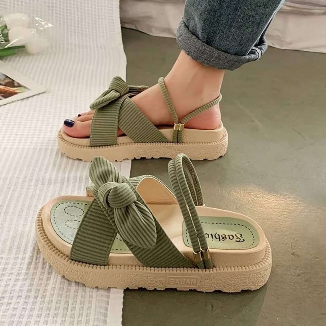 Kassandra | Fee Stil Schleife Plattform Sandalen - Image 4