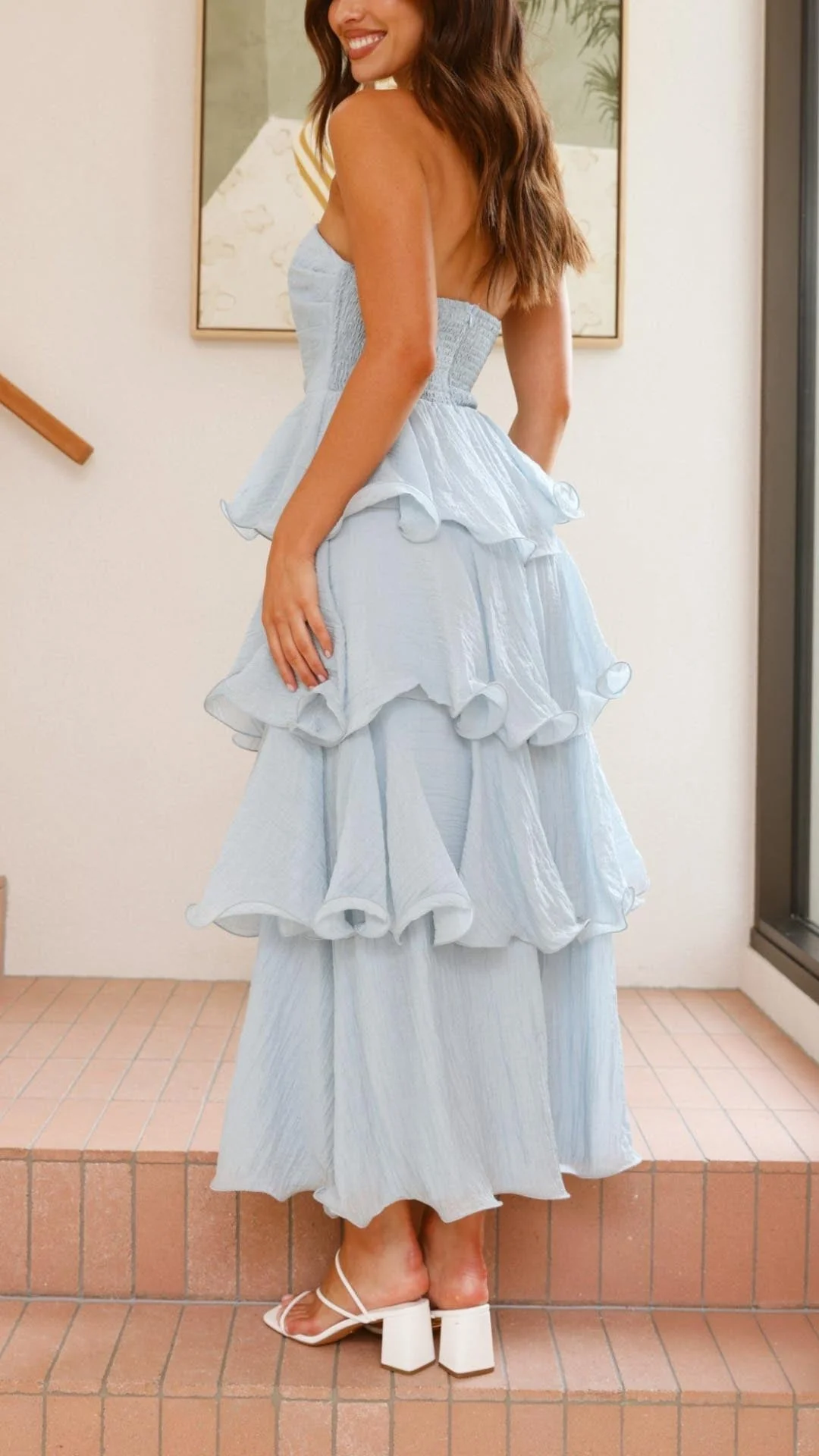 Kate - Maxikleid mit gestuften Rüschen - Image 3