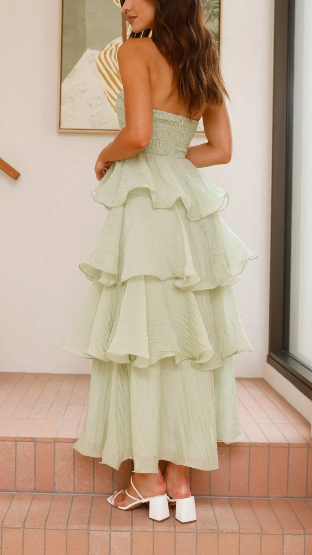 Kate - Maxikleid mit gestuften Rüschen - Image 5