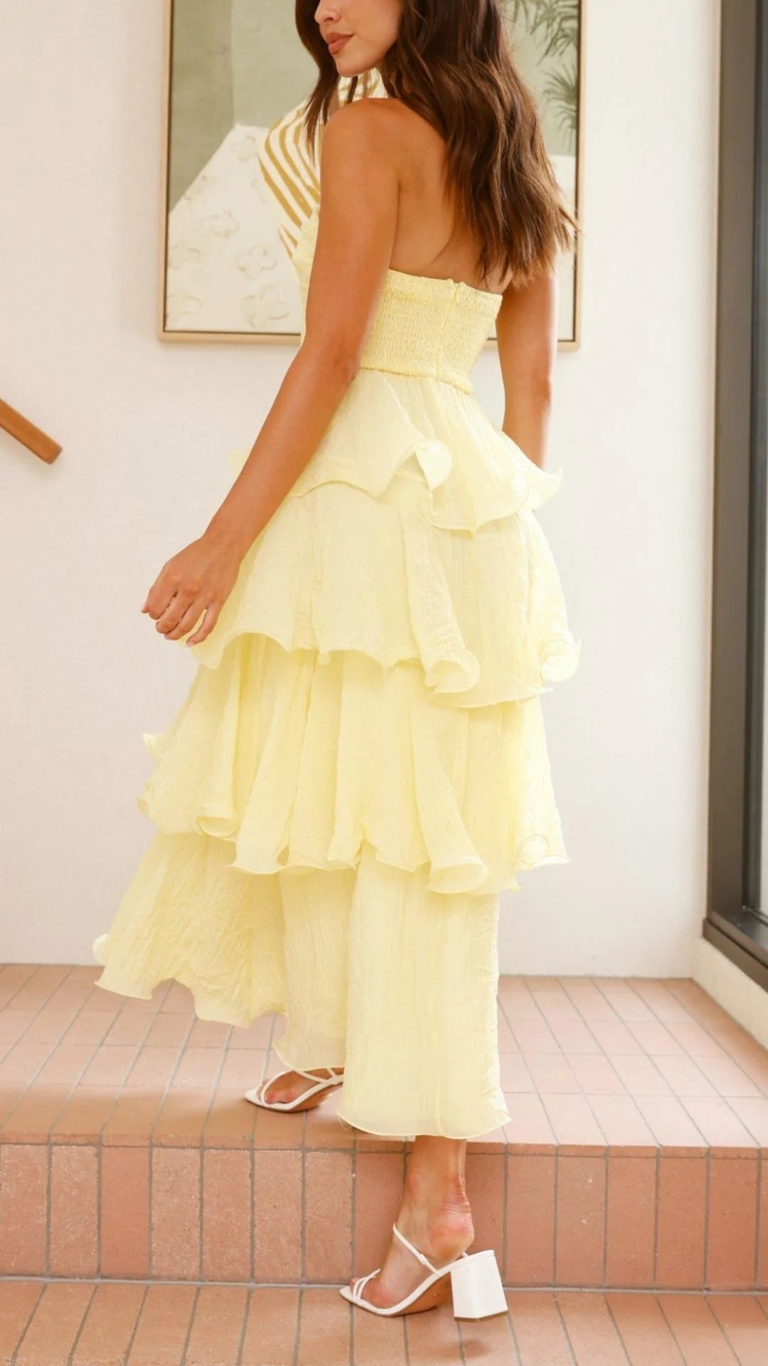 Kate - Maxikleid mit gestuften Rüschen - Image 6