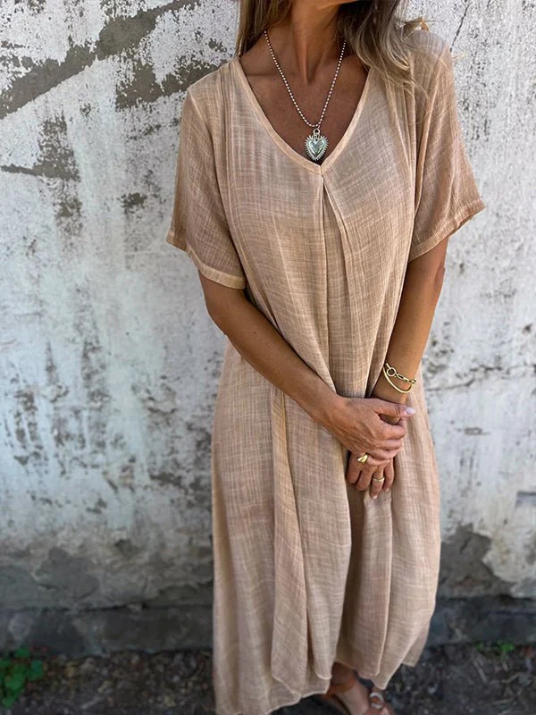 Kathy | Midi-Kleid mit V-Ausschnitt - Image 11