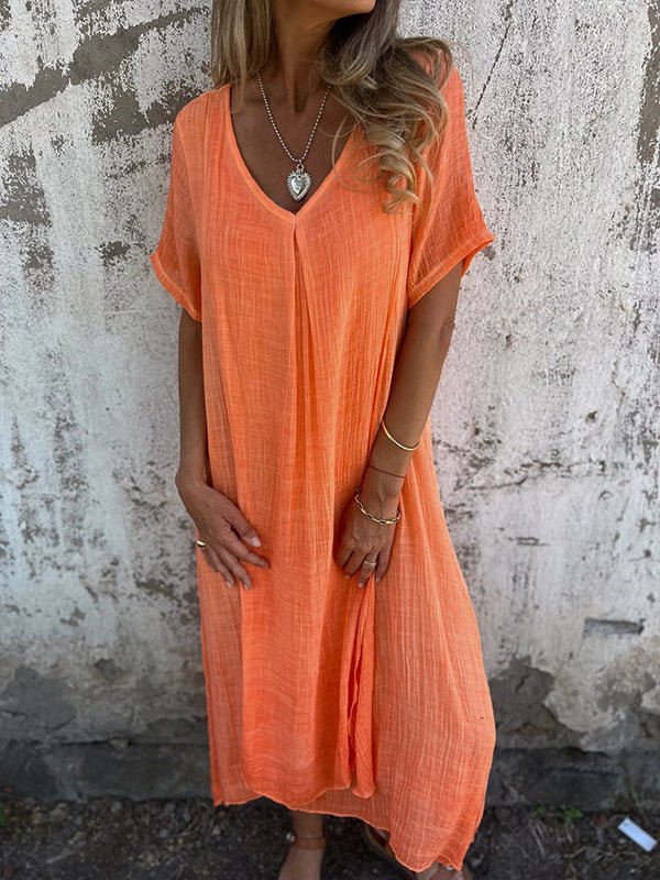 Kathy | Midi-Kleid mit V-Ausschnitt - Image 4